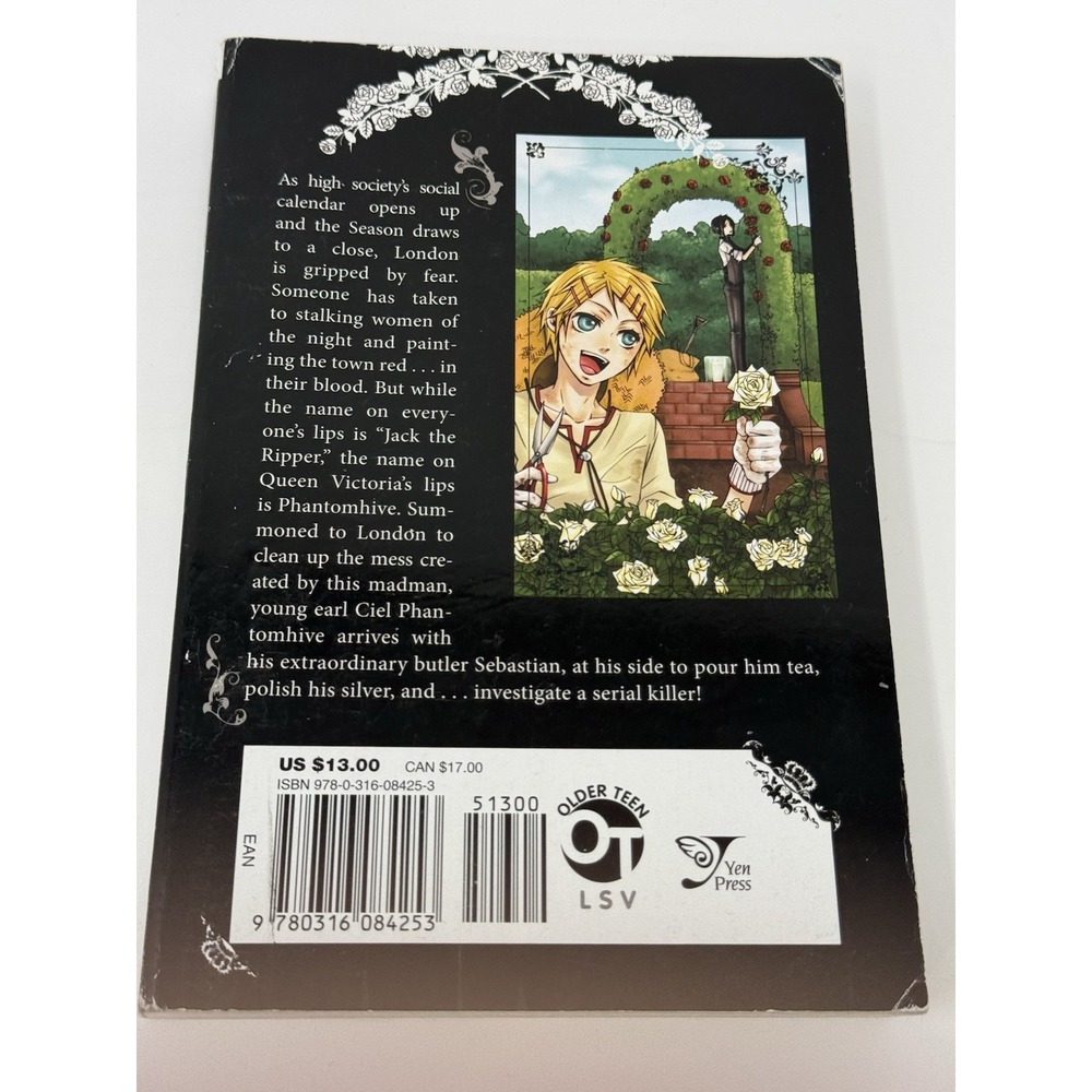 Black Butler Manga Lot Vol 1 2 3 Yana Toboso English Paperback Set - Picture 12 of 13